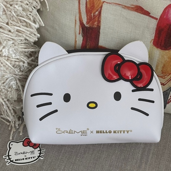 NWT Hello Kitty + Lokai Duo | Sanrio Cosmetic Bag/Makeup Pouch | Energy Bracelet - Picture 2 of 7